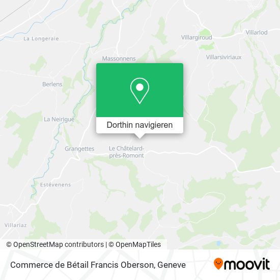 Commerce de Bétail Francis Oberson Karte
