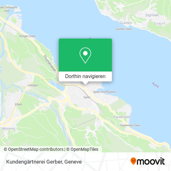 Kundengärtnerei Gerber Karte