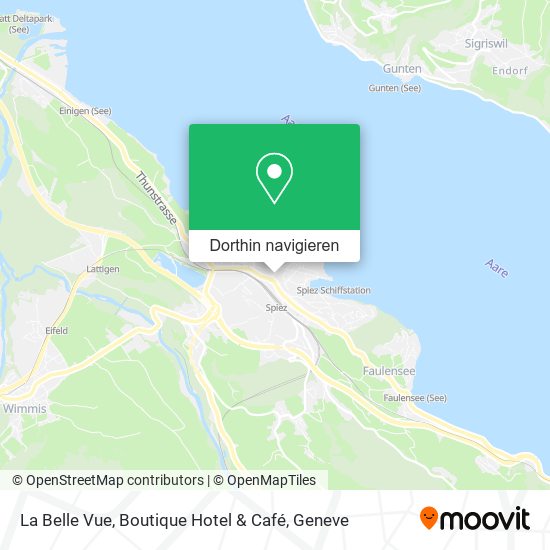 La Belle Vue, Boutique Hotel & Café Karte