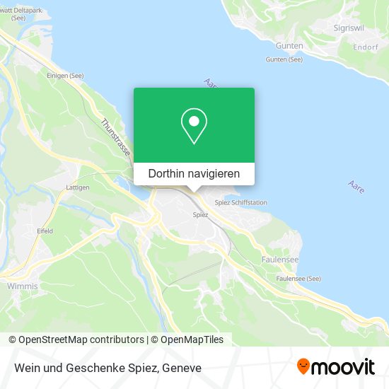 Wein und Geschenke Spiez Karte