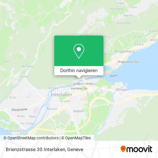 Brienzstrasse 30 Interlaken Karte
