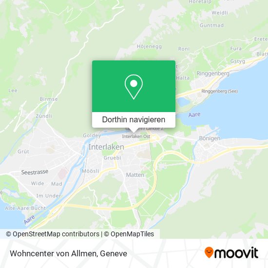 Wohncenter von Allmen Karte