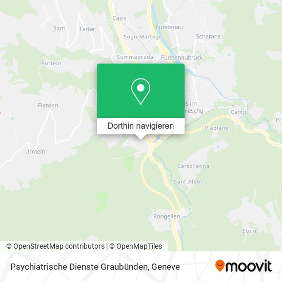 Psychiatrische Dienste Graubünden Karte