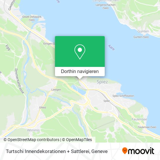 Turtschi Innendekorationen + Sattlerei Karte