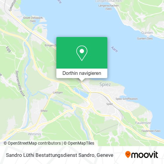 Sandro Lüthi Bestattungsdienst Sandro Karte