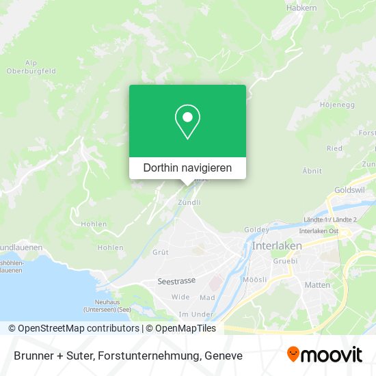 Brunner + Suter, Forstunternehmung Karte
