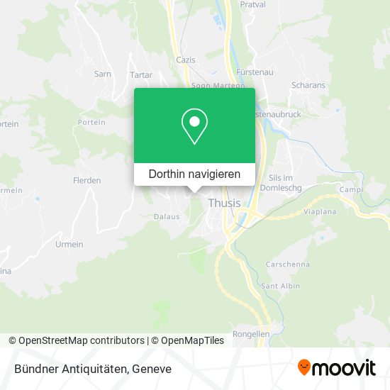 Bündner Antiquitäten Karte