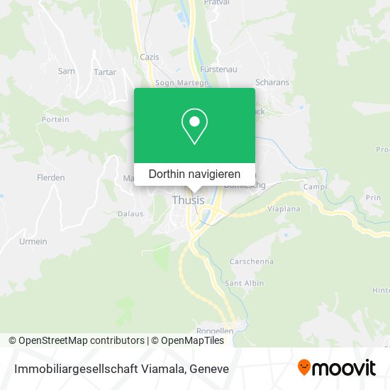 Immobiliargesellschaft Viamala Karte