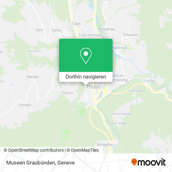 Museen Graubünden Karte