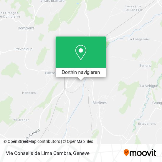 Vie Conseils de Lima Cambra Karte