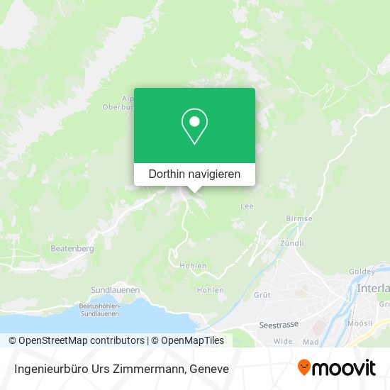 Ingenieurbüro Urs Zimmermann Karte