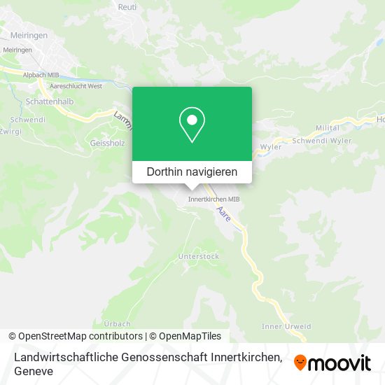 Landwirtschaftliche Genossenschaft Innertkirchen Karte