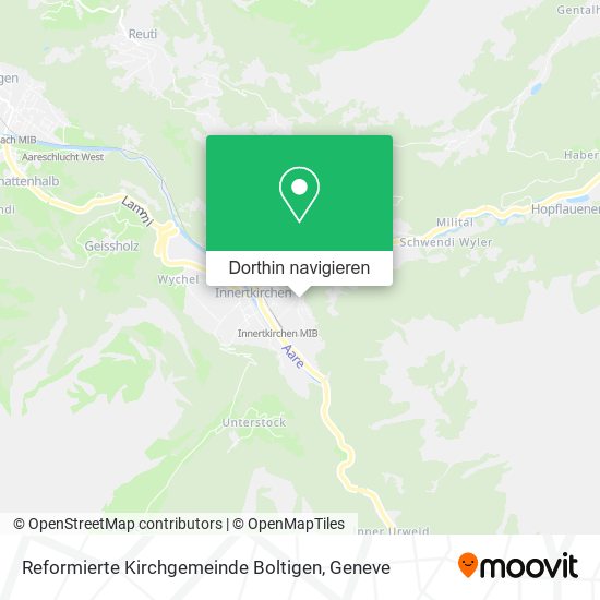 Reformierte Kirchgemeinde Boltigen Karte