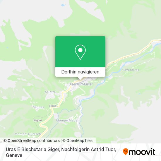 Uras E Bischutaria Giger, Nachfolgerin Astrid Tuor Karte