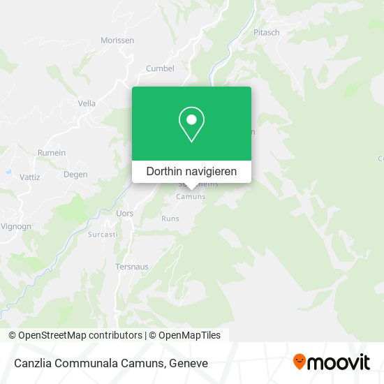 Canzlia Communala Camuns Karte