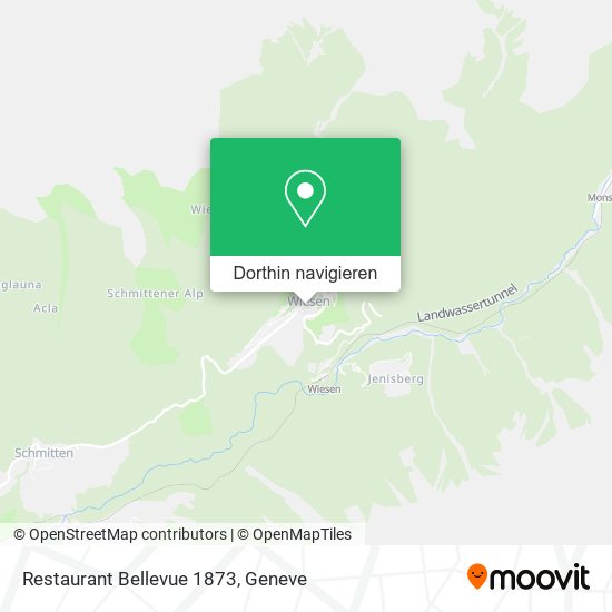 Restaurant Bellevue 1873 Karte