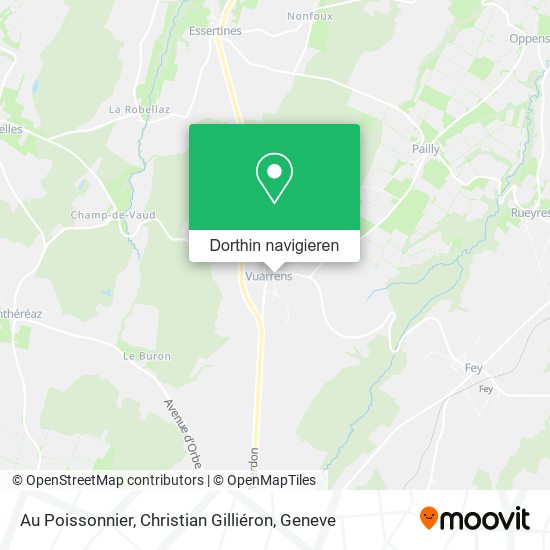 Au Poissonnier, Christian Gilliéron Karte