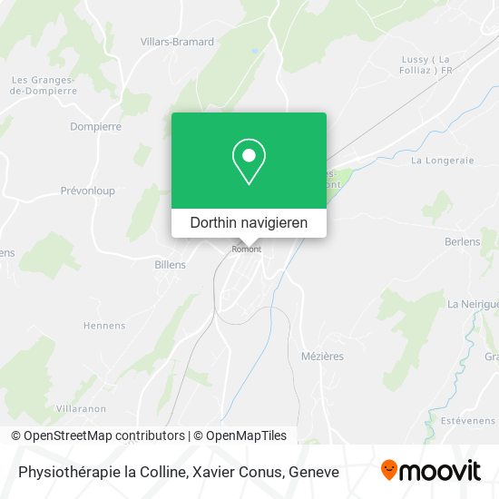 Physiothérapie la Colline, Xavier Conus Karte