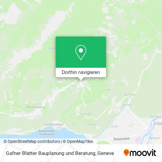 Gafner Blatter Bauplanung und Beratung Karte
