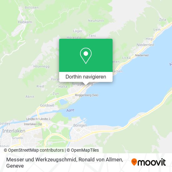 Messer und Werkzeugschmid, Ronald von Allmen Karte