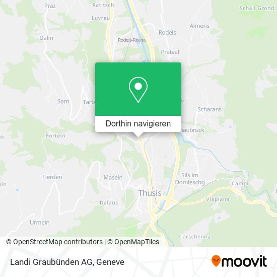 Landi Graubünden AG Karte