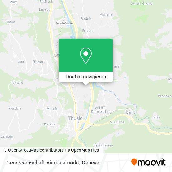 Genossenschaft Viamalamarkt Karte