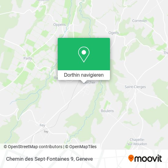 Chemin des Sept-Fontaines 9 Karte