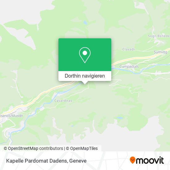 Kapelle Pardomat Dadens Karte
