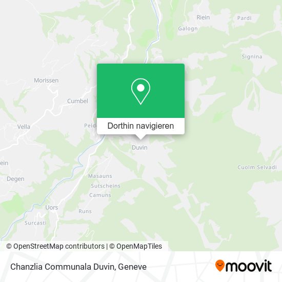 Chanzlia Communala Duvin Karte