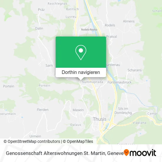 Genossenschaft Alterswohnungen St. Martin Karte
