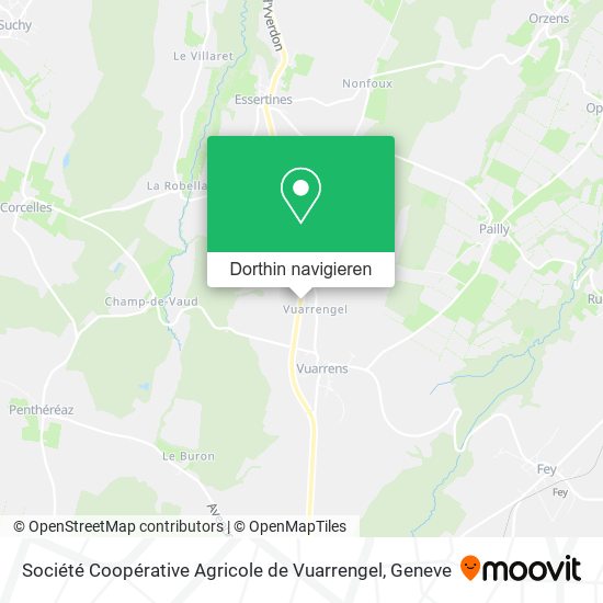 Société Coopérative Agricole de Vuarrengel Karte