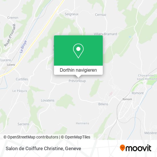 Salon de Coiffure Christine Karte
