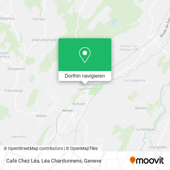 Café Chez Léa, Léa Chardonnens Karte