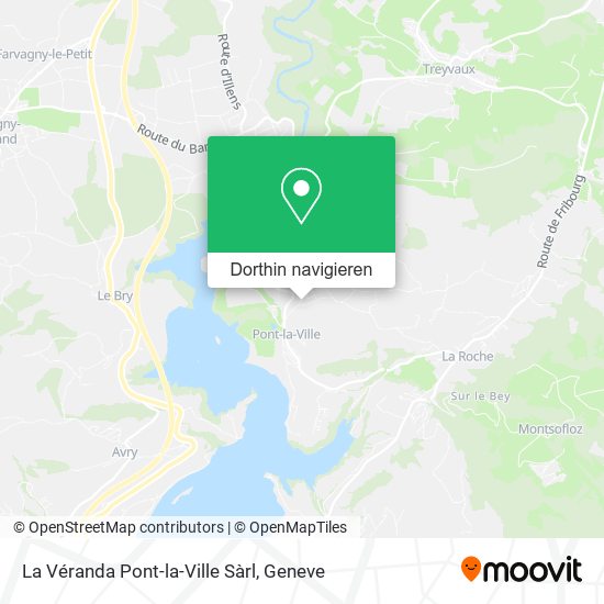 La Véranda Pont-la-Ville Sàrl Karte