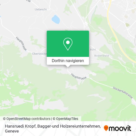 Hansruedi Kropf, Bagger-und Holzereiunternehmen Karte