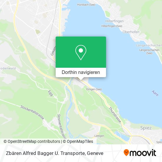 Zbären Alfred Bagger U. Transporte Karte