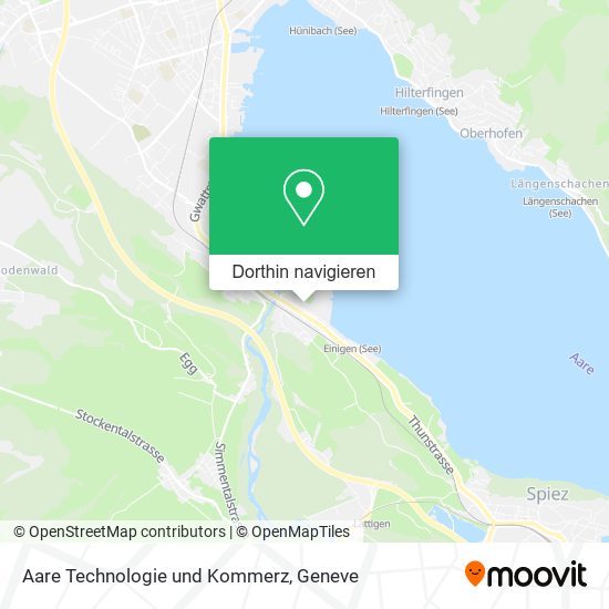 Aare Technologie und Kommerz Karte