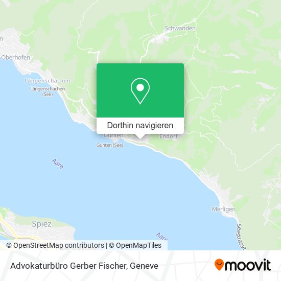 Advokaturbüro Gerber Fischer Karte