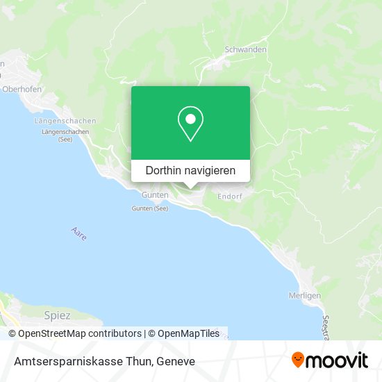 Amtsersparniskasse Thun Karte