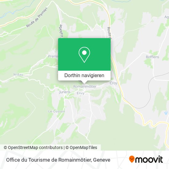 Office du Tourisme de Romainmôtier Karte