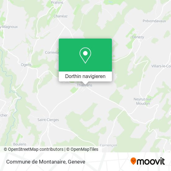 Commune de Montanaire Karte