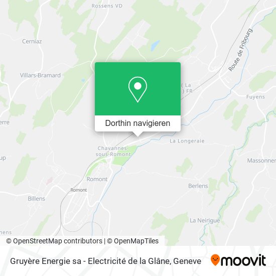Gruyère Energie sa - Electricité de la Glâne Karte