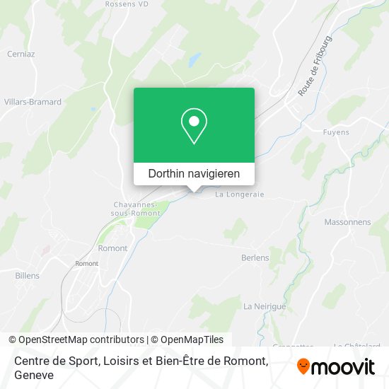 Centre de Sport, Loisirs et Bien-Être de Romont Karte
