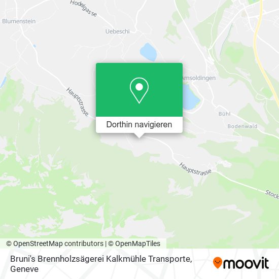Bruni's Brennholzsägerei Kalkmühle Transporte Karte