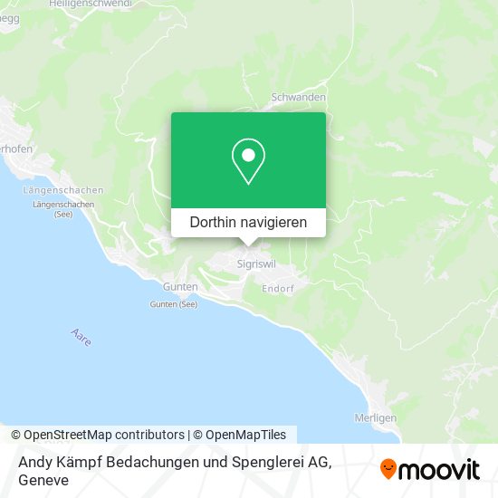 Andy Kämpf Bedachungen und Spenglerei AG Karte