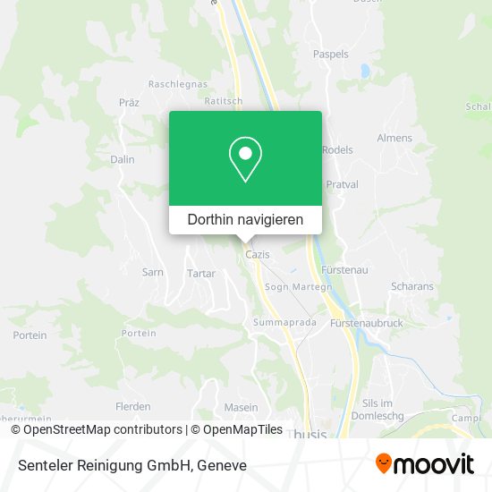 Senteler Reinigung GmbH Karte