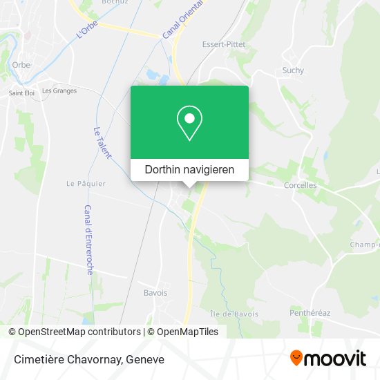 Cimetière Chavornay Karte