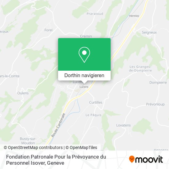 Fondation Patronale Pour la Prévoyance du Personnel Isover Karte