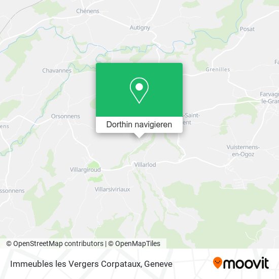 Immeubles les Vergers Corpataux Karte