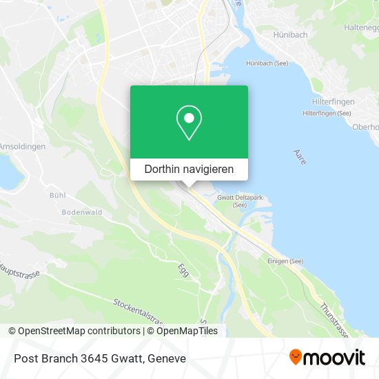 Post Branch 3645 Gwatt Karte